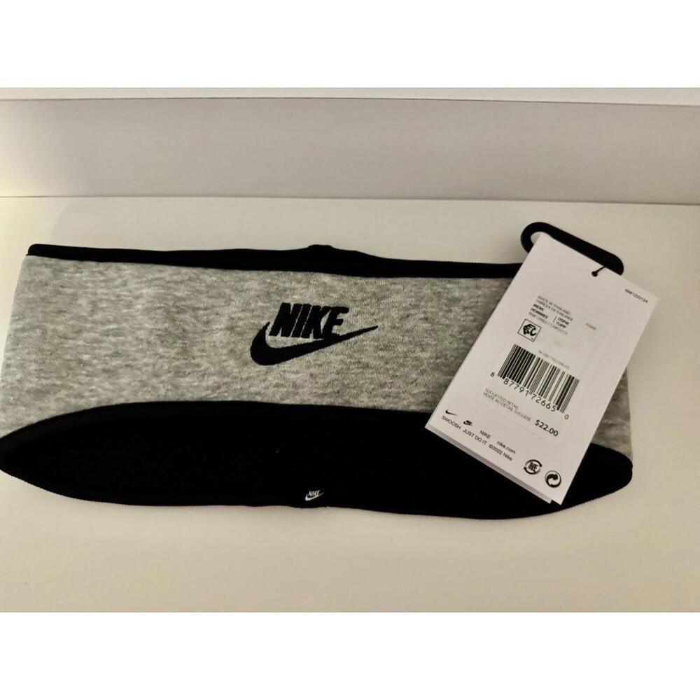 Nike Men's Club Fleece Cold Weather Headband Gray Heather/Black